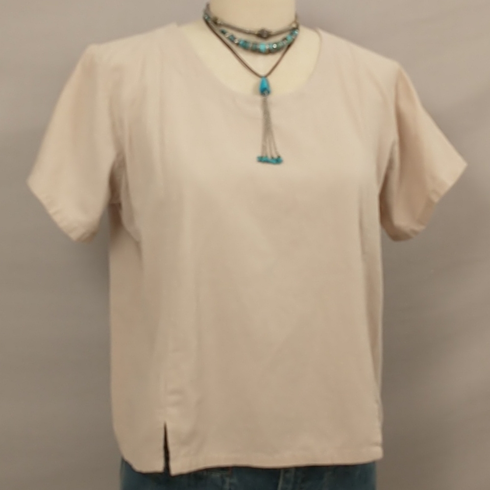 USA B'Gauze Cotton Top Natural Neutral Unstructure